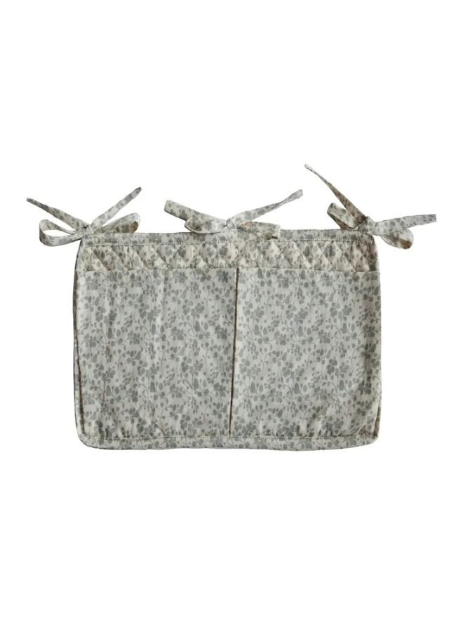 mushie Crib Pocket Eucalyptus