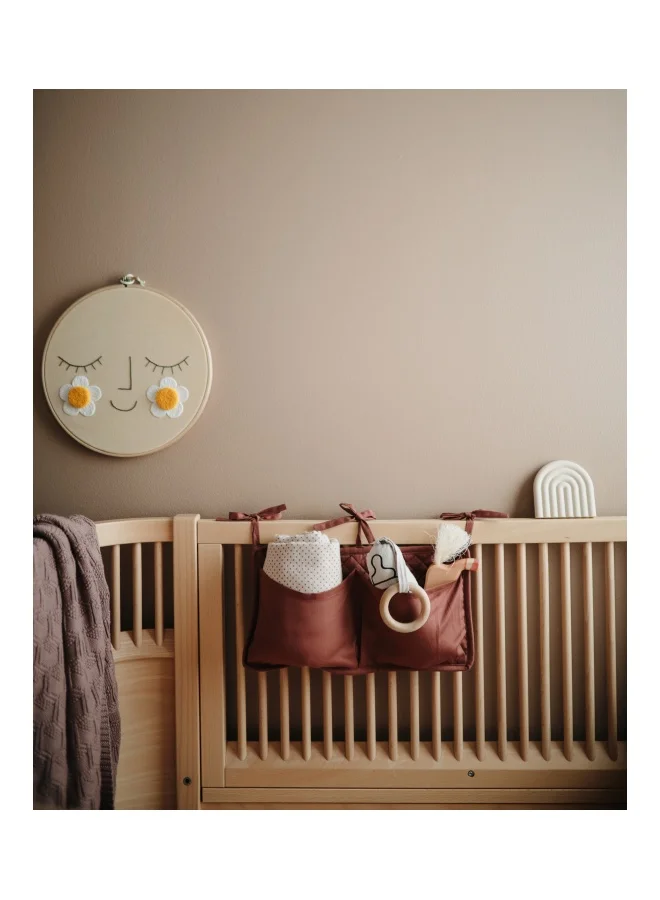 mushie Crib Pocket Eucalyptus