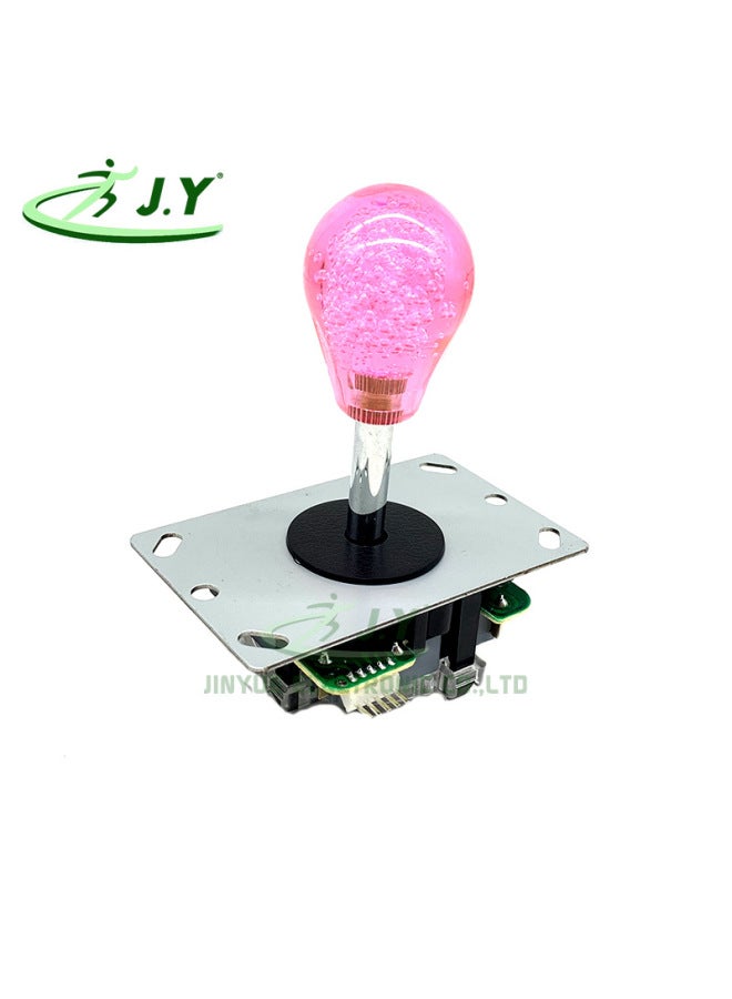 Custom Three And Remote Lever DIY Arcade Game Hall Accessories Oval Crystal Ball Game Machine Rocker Supply-Product Color:White  - Image 2