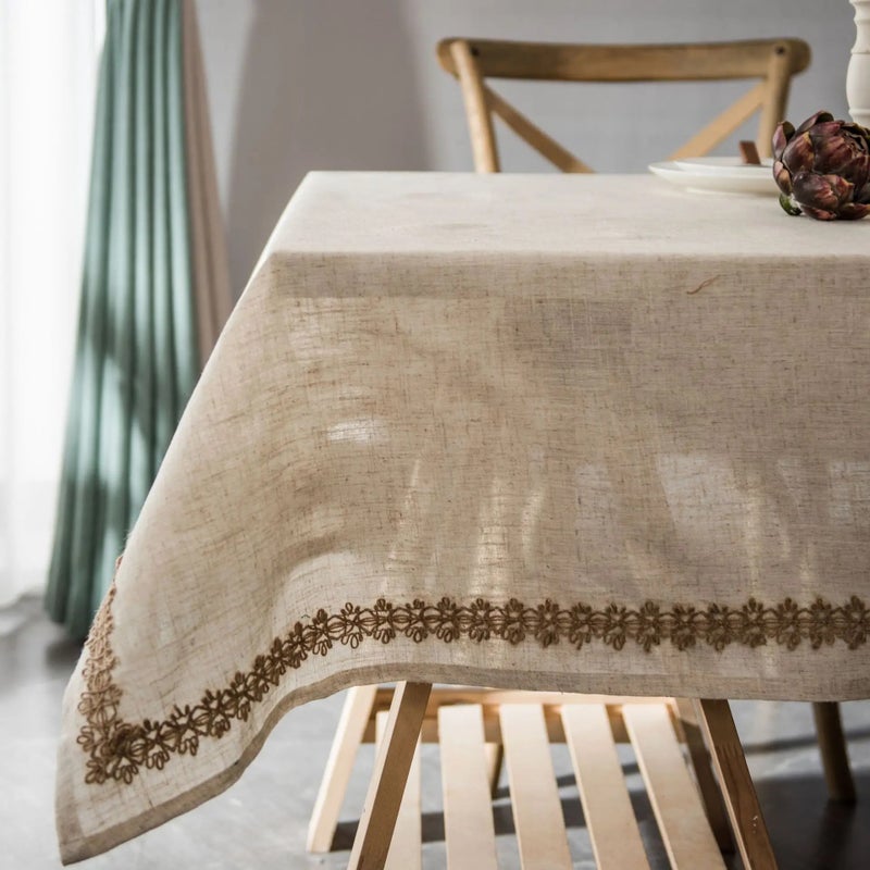 Y&D Solid Color Tablecloths and Table Runners – Premium Linen Look Fabric for Wedding, Hotel, Party & Restaurant Table Covers - Image 2