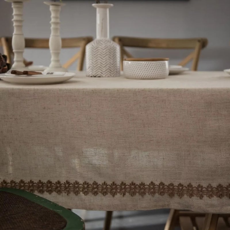 Y&D Solid Color Tablecloths and Table Runners – Premium Linen Look Fabric for Wedding, Hotel, Party & Restaurant Table Covers - Image 5