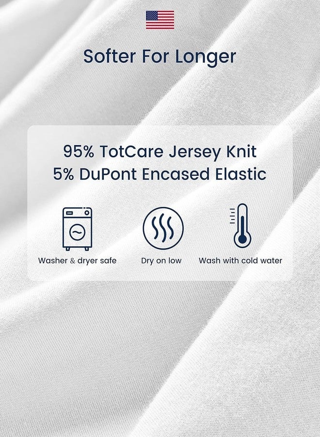 TotAha Premium Stretchy Crib Sheets (2-Pack)-Hypoallergenic, Silky Comfort, Buttery Soft, Calming Effect, All-Season Jersey-Knit Sheets, 9'' Extra Deep Pocket - Image 4