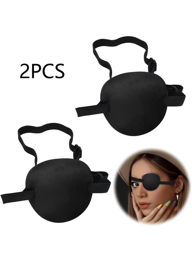 BABONA Adult and Children's Eye Masks, 2-Pack, Adjustable 3D Medical Eye Masks for Vision Correction, Left and Right Eye Clips, Suitable for Sensitive Skin, Soft and Comfortable Single-Piece Sleep Mask - Image 1