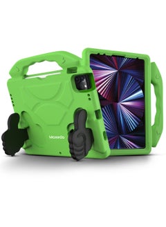 Moxedo Moxedo Shockproof Protective Case Cover Lightweight Convertible Handle Kickstand for Kids with Pencil Holder Compatible for iPad Pro 11 inch (2018 / 2020 / 2021) / iPad Air4 10.9-inch 2020 - Green  - Image 1
