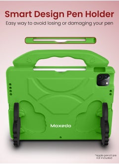 Moxedo Moxedo Shockproof Protective Case Cover Lightweight Convertible Handle Kickstand for Kids with Pencil Holder Compatible for iPad Pro 11 inch (2018 / 2020 / 2021) / iPad Air4 10.9-inch 2020 - Green  - Image 5