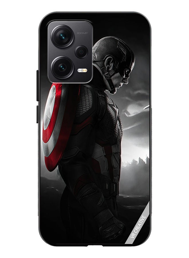 VR CREATIVE Protective Case Cover For Xiaomi Redmi Note 12 Discovery Captain America Design Multicolour - Image 1