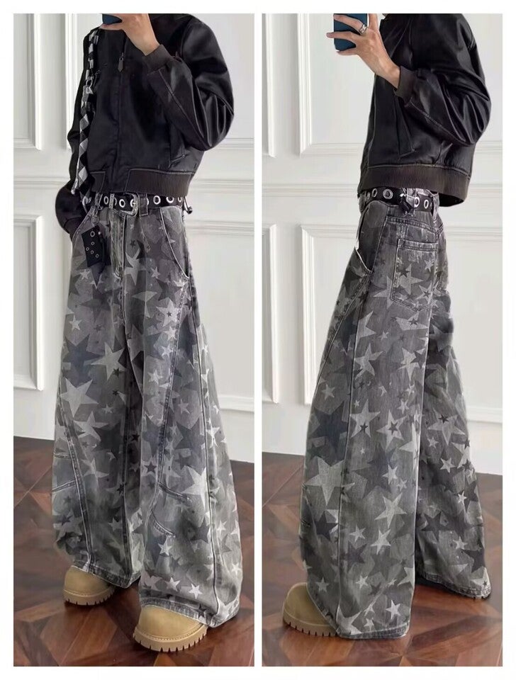 Unisex Casual Daily Denim Jeans - Image 1