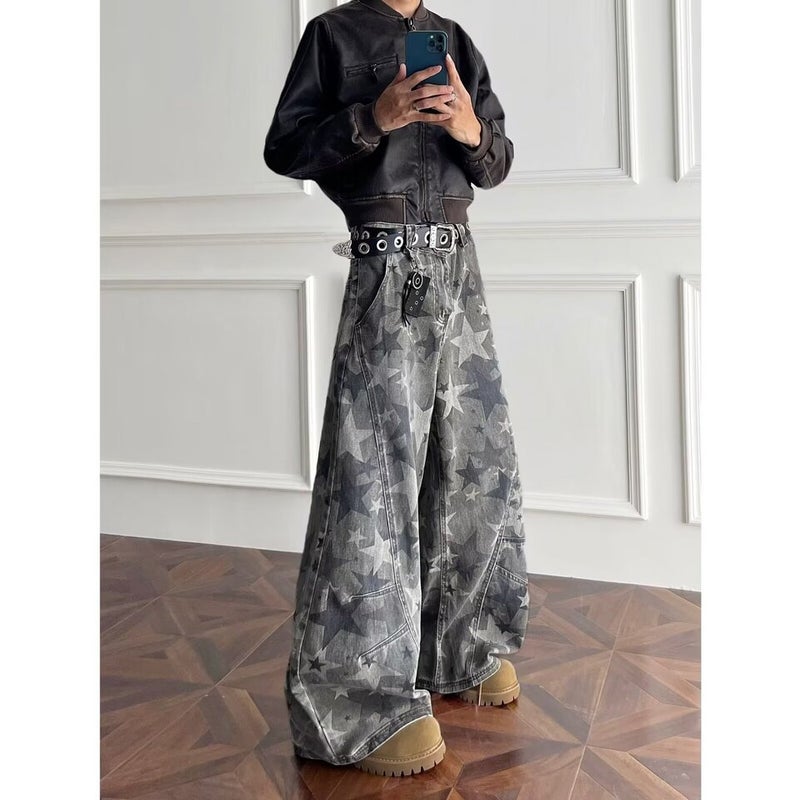Unisex Casual Daily Denim Jeans - Image 3