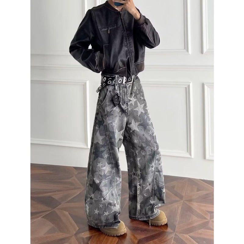 Unisex Casual Daily Denim Jeans - Image 4