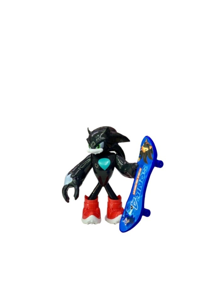Vigor black skateboard character with blue board - dynamic design for kids - Image 3