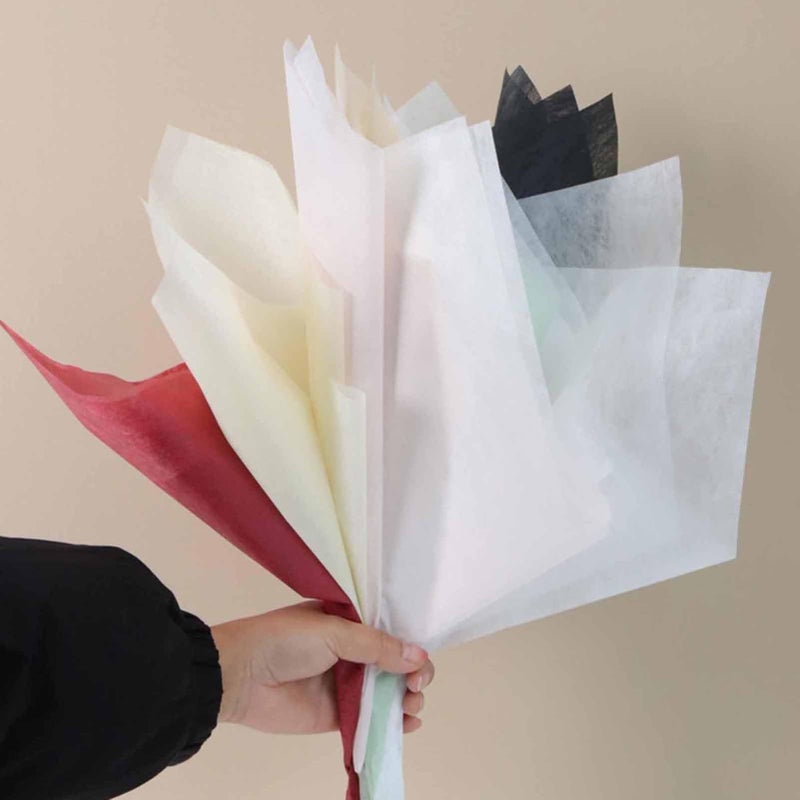 FAYADA Flower Wrapping Paper Bouquet, Korean Cotton Wrapping Floral Paper,Withdrawable Lining,40 Small sheets Non-Woven Waterproof for Fresh Flowers (Pink) - Image 3