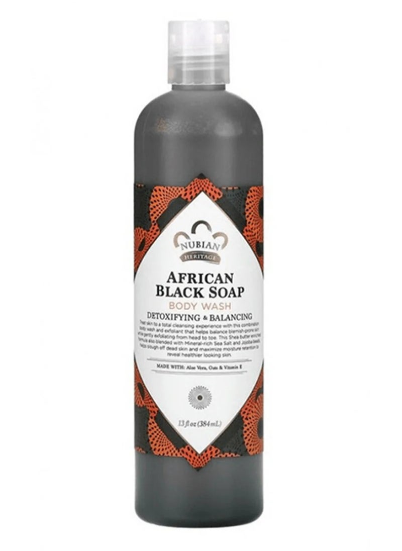 Nubian Heritage Nubian Heritage African Black Soap Body Wash 384ml 