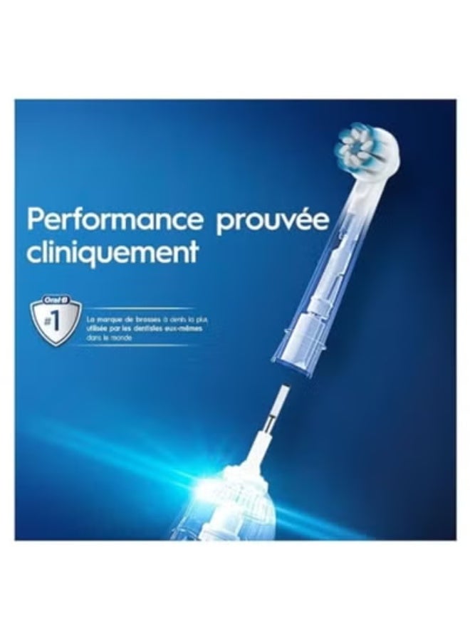 أورال بي رأس فرشاة الأسنان الكهربائية النظيفة الحساسة Oral-B ، على شكل X و فرشات ناعمة إضافية لإزالة الفرشاة اللطيفة وإزالة اللوحة ، حزمة من 8 رؤوس فرشاة الأسنان ، أبيض (قد تختلف التعبئة) - Image 5