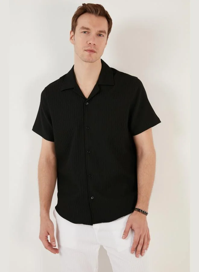 Buratti  Buratti Apache Collar Short Sleeve Regular Fit Shirt Men's SHIRT CF24S117842 for Men | Best Price UAE