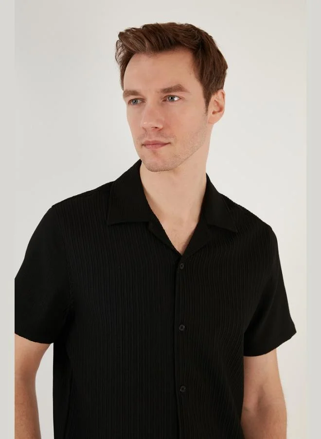 Buratti  Buratti Apache Collar Short Sleeve Regular Fit Shirt Men's SHIRT CF24S117842 for Men | Best Price UAE