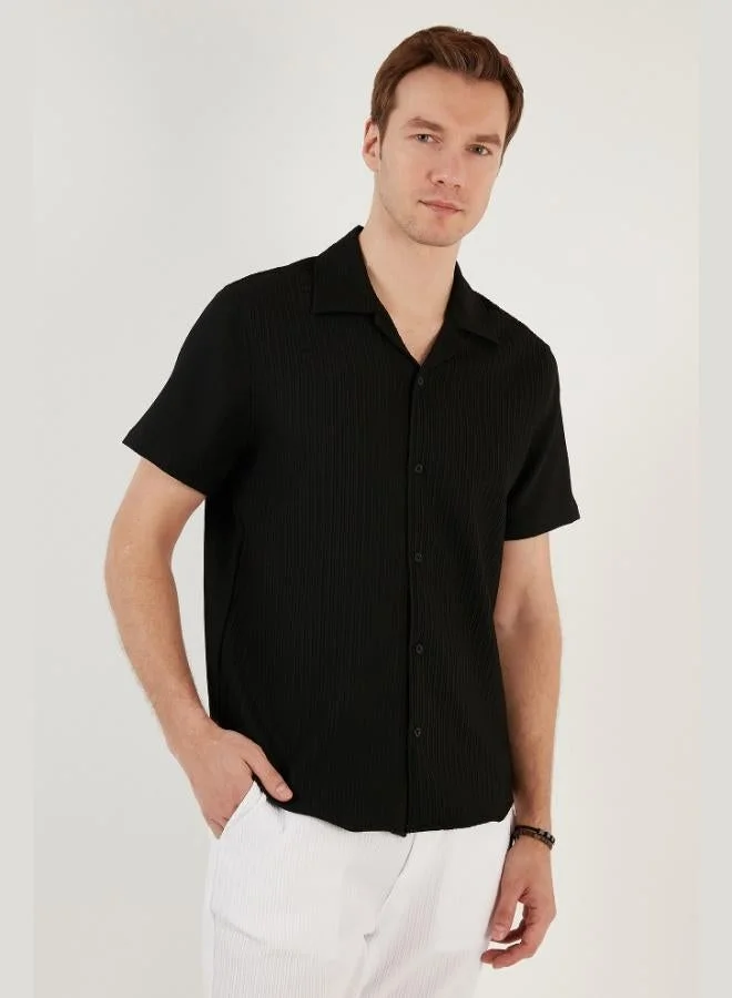 Buratti  Buratti Apache Collar Short Sleeve Regular Fit Shirt Men's SHIRT CF24S117842 for Men | Best Price UAE