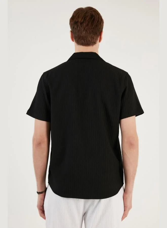 Buratti  Buratti Apache Collar Short Sleeve Regular Fit Shirt Men's SHIRT CF24S117842 for Men | Best Price UAE