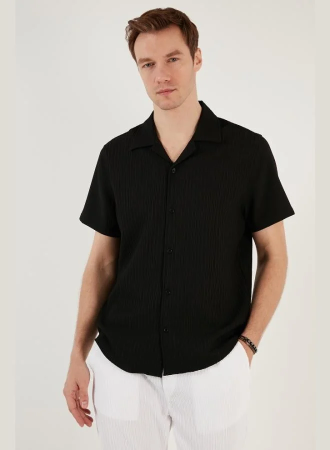 Buratti Apache Collar Short Sleeve Regular Fit Shirt Men's SHIRT CF24S117842