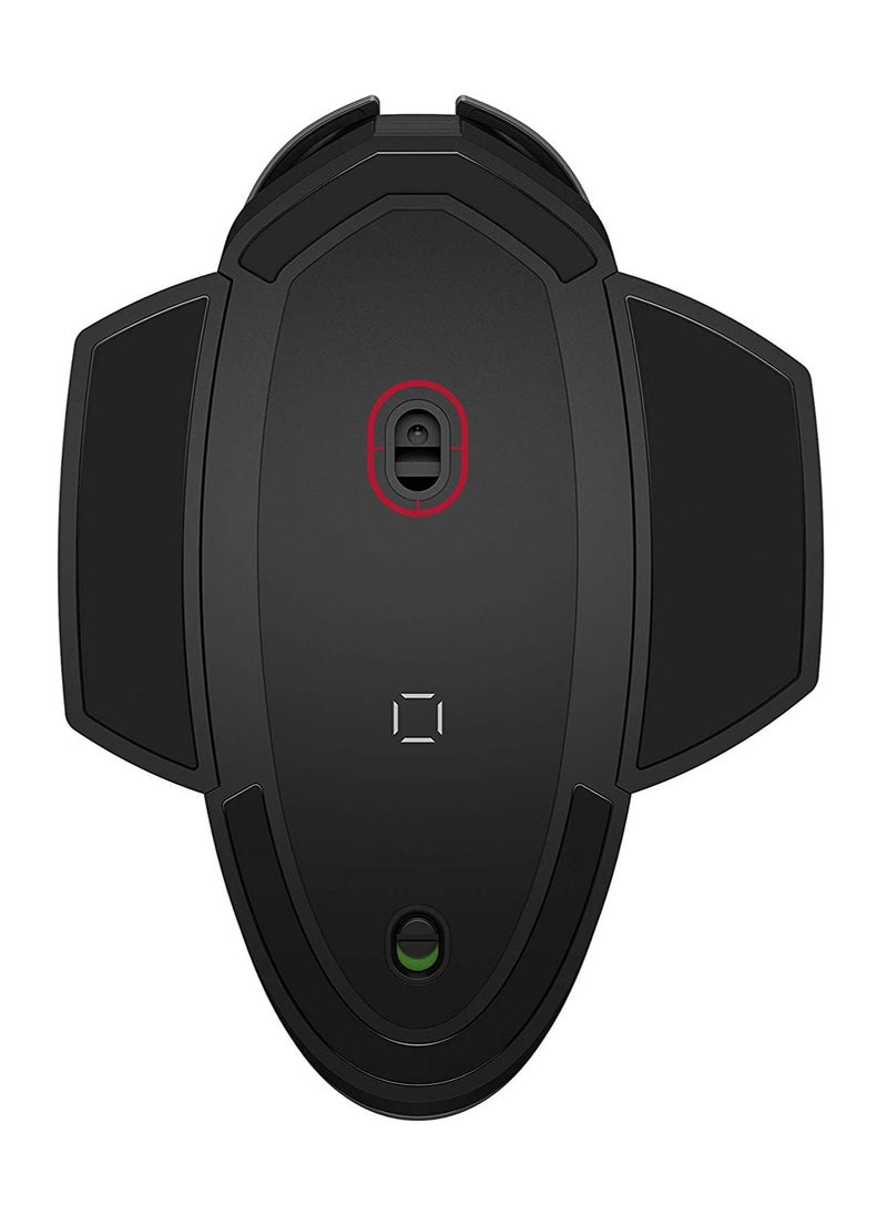 HP - Omen by HP Photon Wireless Gaming Mouse with Qi Wireless Charging, Programmable Buttons, E-Sport DPI, and Custom RGB Lighting Black - Image 1
