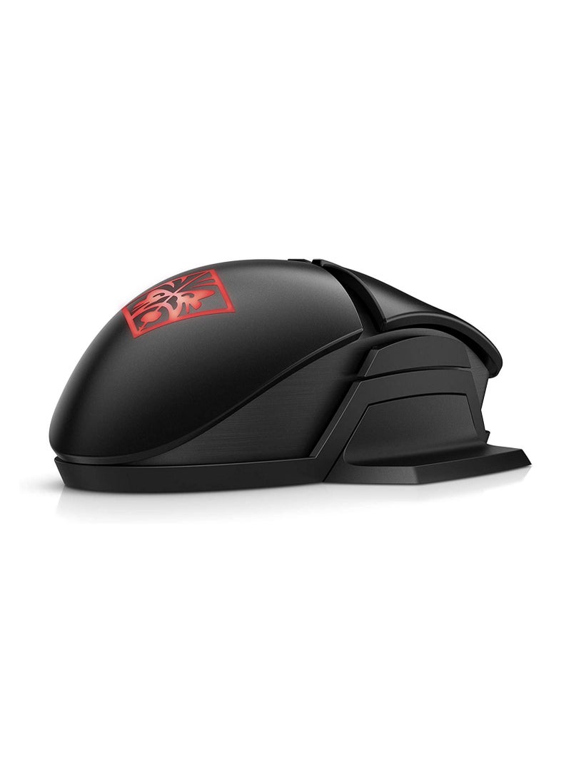 HP - Omen by HP Photon Wireless Gaming Mouse with Qi Wireless Charging, Programmable Buttons, E-Sport DPI, and Custom RGB Lighting Black - Image 1