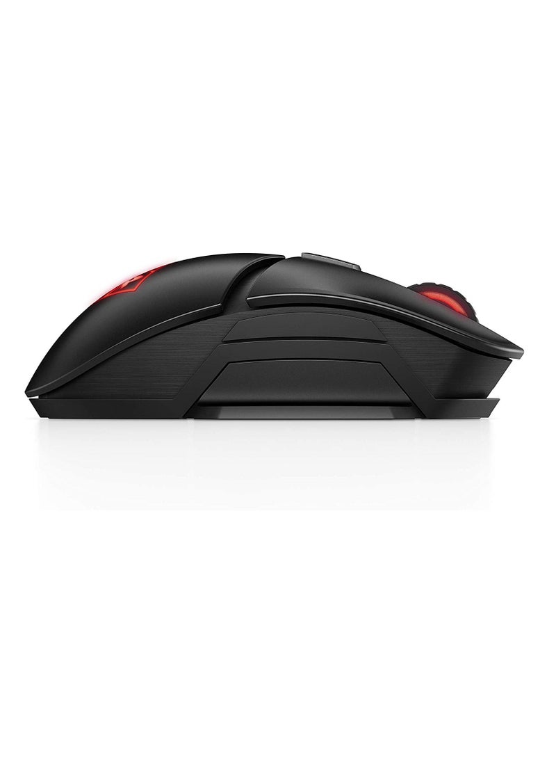 HP - Omen by HP Photon Wireless Gaming Mouse with Qi Wireless Charging, Programmable Buttons, E-Sport DPI, and Custom RGB Lighting Black - Image 1