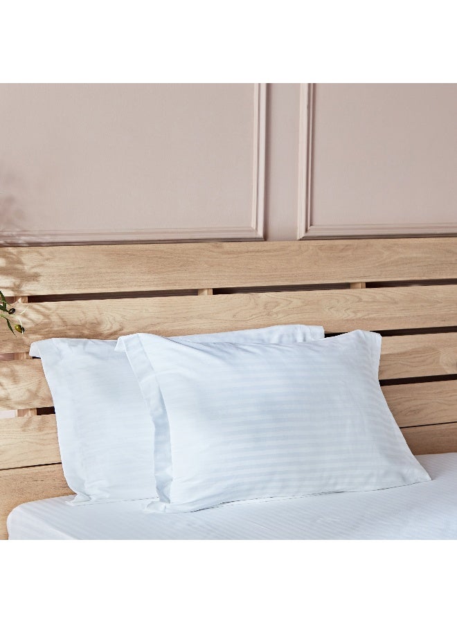 Home Box طقم غطاء وسادة هاملتون 2 قطعة مع حافة 75 × 50 سم - Image 2