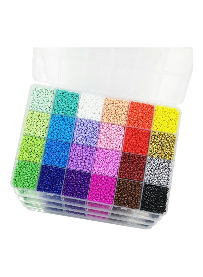 NIBEMINENT 12000-Piece 3mm 24 Colors Rainbow DIY Ball Bead Multicolour - Image 3