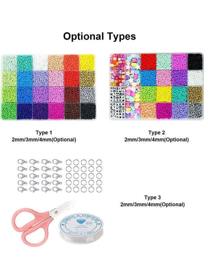 NIBEMINENT 12000-Piece 3mm 24 Colors Rainbow DIY Ball Bead Multicolour - Image 4