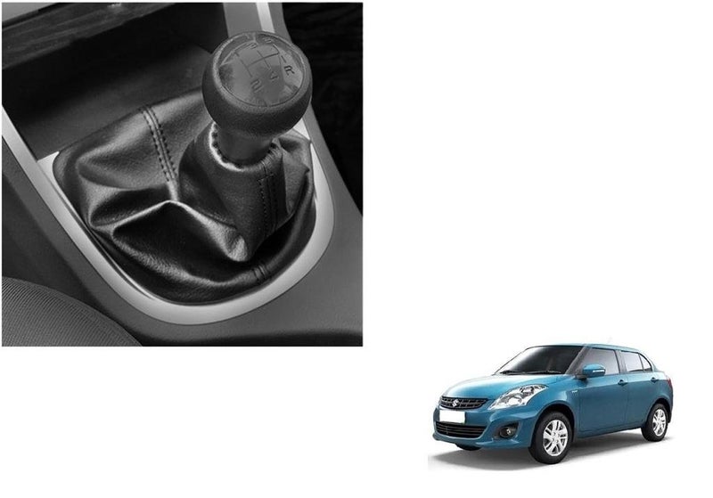 AUTOVEA® Car Gear Lever Leatherette Cover (Black) Compatible with Maruti Suzuki Swift (Type-3) 2011-2015 - Image 2