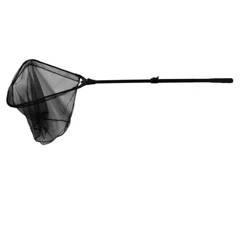 Frabill Folding Net with Telescoping Handle 18 X 16Inch Premium Landing Net Black One Size 3607