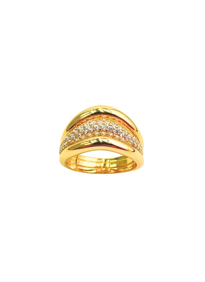 Generic Size-8 Threefold Grace Ring  - Image 3