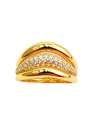 Elegant Women's Trio Ring Set - 18K Gold Plated with Cubic Zirconia Accents, Versatile Layering Designs for Timeless Glamour Size-8 - pzsku/Z65F6688AEC69E914B61EZ/45/1750065766/825e4641-ed44-4474-ad51-29f99816940f