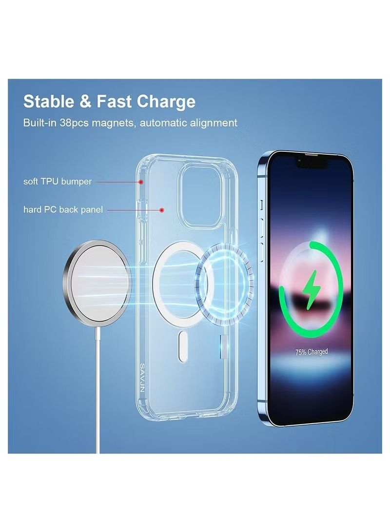 Zaboon Clear Case for iPhone 14 Pro Max with Magsafe 6.7 - Image 2