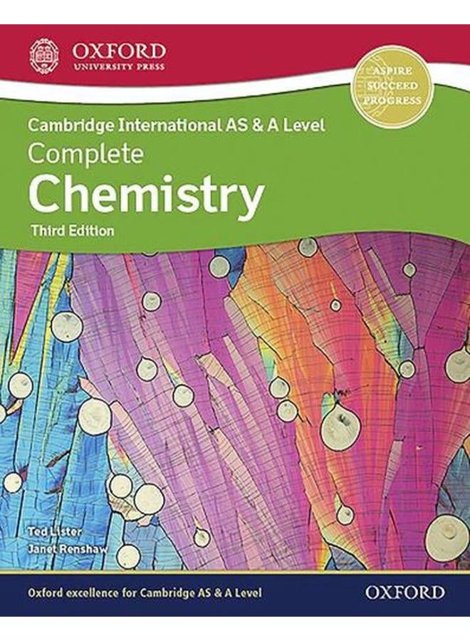 Cambridge International AS & A Level Complete Chemistry By Janet Renshaw, Ted Lister