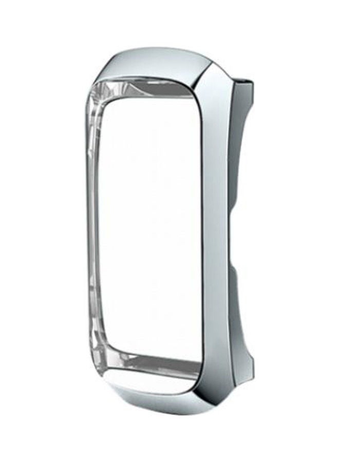 NIBEMINENT Protective Case For Samsung Galaxy Fit Smartwatch Silver 