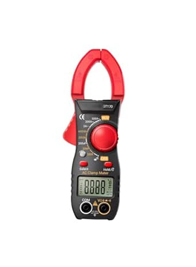 High Precision Digital Clamp Multimeter Ncv Non Contact Voltage Detection Backlight Display Flashlight Compact Electrician Tool For Ac Dc Testing And Electrical Maintenance Red - Image 1