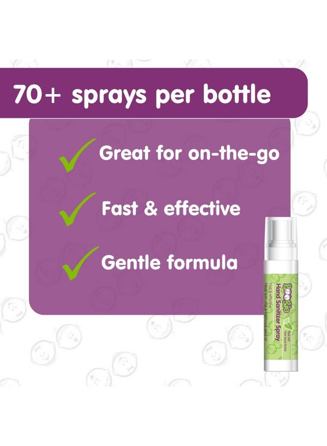 Boogie Kids Hand Sanitizer Spray for Babies &Toddlers, Great for Diaper Bags and Backpacks, Plant Based Alcohol, Made With Aloe & Sunflower Seed Oil, 3 Count (Pack of 1) - Image 4
