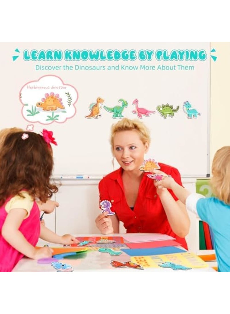 SYOSI 22PCS Magnets Dinosaur Toys for Kids 3+, Fridge Magnetic Dinosaur Set for Toddlers, Fridge Flash Cards Educational Learning Toys for Children Aged 3+ - Image 2