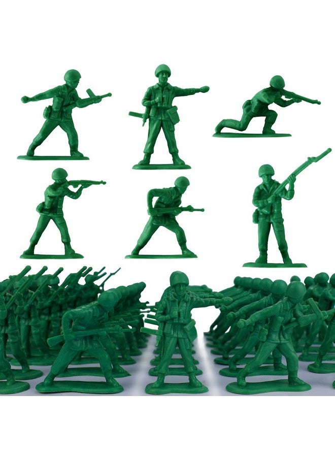 HAPTIME HAPTIME Classic Toy Soldiers Set (50 pcs ) , Green Army Men Action Figures, Plastic Military Toys for Boys- Inspire Creative Play and Learning Adventures for Kids  - Image 1