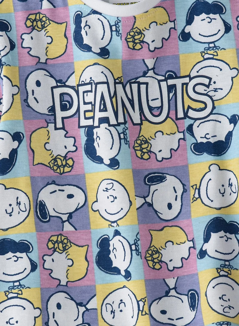 Urban Haul Kids Snoopy Printed T-Shirt & Pyjama Set