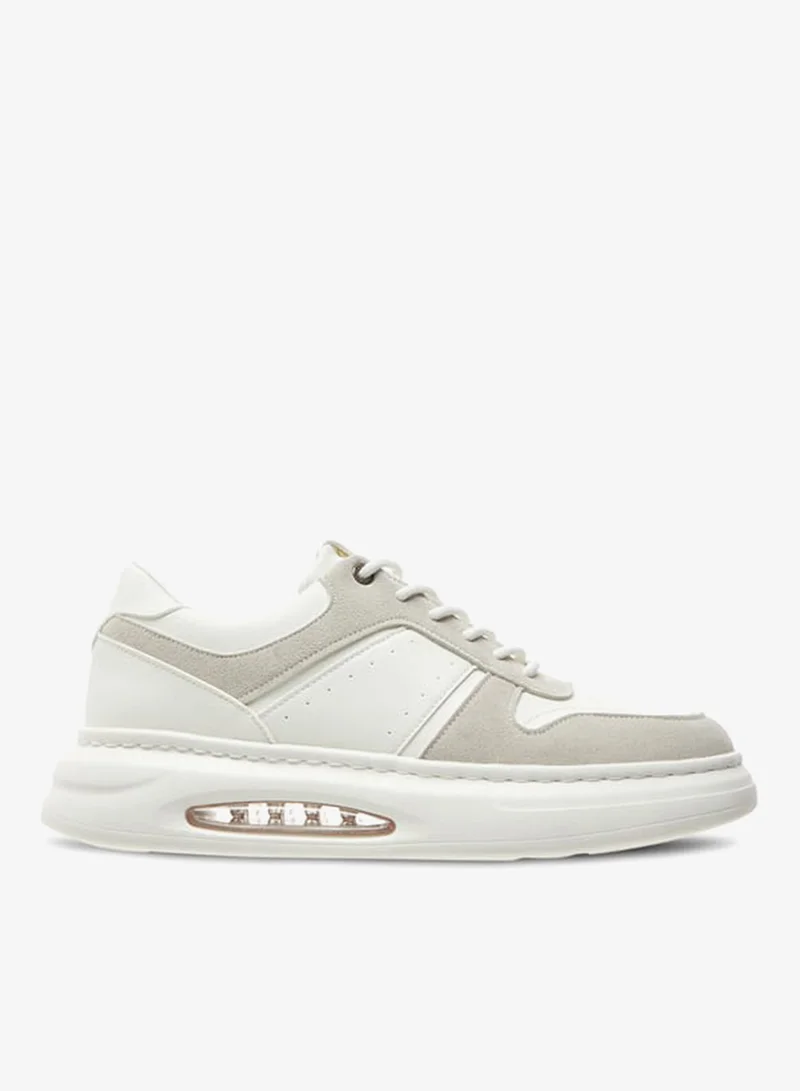 DUCHINI Men's Panelled Sneakers with Lace-Up Closure