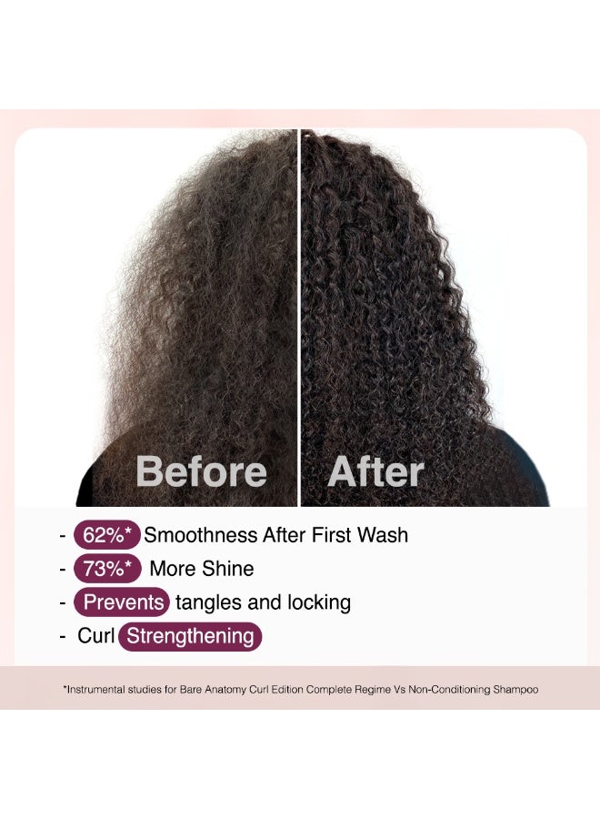 BARE ANATOMY Curl Enhancing Hair Mask | Smoothens & Conditions Hair with Curl Retention & 2X Frizz Protection For 48 Hours | Coconut Oil, Hyaluronic Acid & Castor Oil | Sulphate & Paraben Free | 250g - Image 3