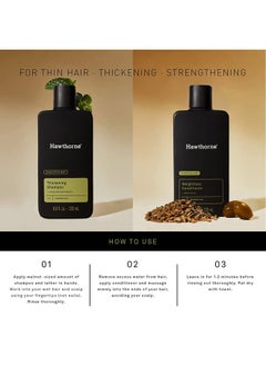 Hawthorne Men'S Thickening Shampoo And Conditioner Hair Set. Includes Thickening Shampoo And Weightless Conditioner. 8 Fl Oz Each.  - Image 4