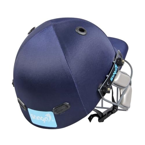 Snaga Cricket Helmet | Navy Blue | Size: Small | for Men & Boys | Steel Grill | Adjustable Back Support Strap | Removable and Washable Sweatband | Lightweight - Image 3