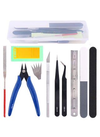15Pcs Gundam Model Tools Kit Gunpla Tool Kits Modeler Basic Tools Craft Set with Plastic Box Hobby Building Tools Kit for Gundam Car Airplane Ship - pzsku/Z65F701C33B7212BDB0DBZ/45/1750417188/2906aeea-51d3-46f6-9d2b-0f858069de90