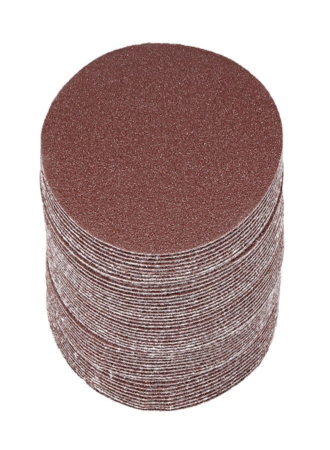 Kozelo 50 Pcs Sanding Discs Hook and Loop Backing - [4 Inch x 80 Grits] Aluminum Oxide Sandpapers for Orbital Sander Round Sanding Papers - Image 1