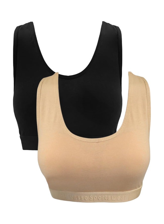 لاسو باك يحتوي علي 2 قطعة سوفت برا مبطن قطن حريمي - Image 2