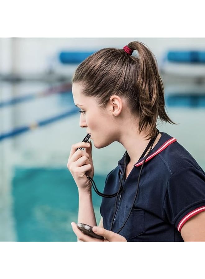 X spring Emergency Whistle with Keychain 7pcs Loud Emergency Whistle for Camping Hiking Hunting Aluminum Survival Whistles for Outdoor Safety Multi Functional Hiking Safety Tool with Key Rings - Image 3