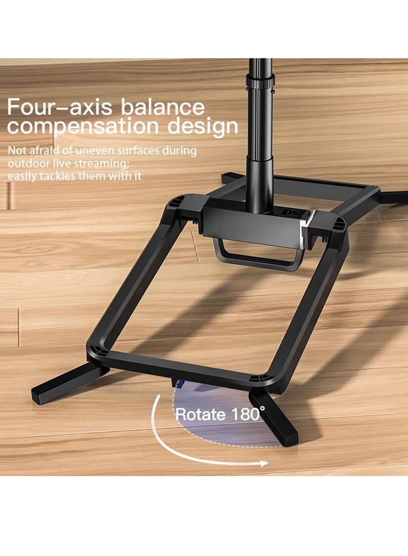 TYCOM Selfie Light with Tripod Stand 14 inch (33 * 22cm), Selfie Ring Light for Phone with Battery, LED Rectangular Light for Vlog, Social Media, Video Calls (Rectangular Black 170cm) - Image 5