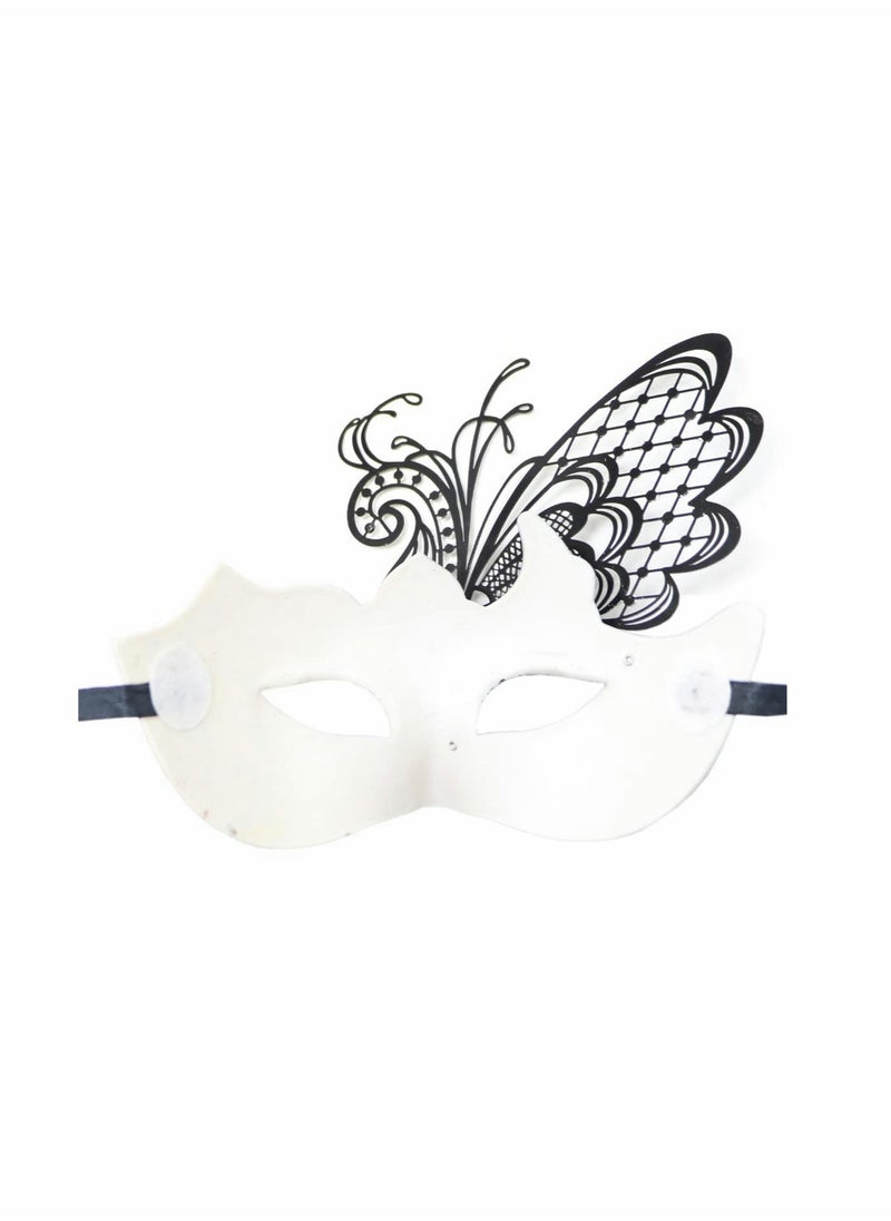 Captaintech Couple Venetian Masquerade Masks Set for Mardi Gras Party Costumes and Accessories 2 Pcs  - Image 3